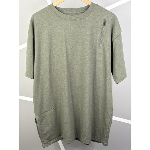 SCOTTeVEST TEC Performance T-Shirt Zip Pockets SS Olive Green Men’s Large - Picture 1 of 15